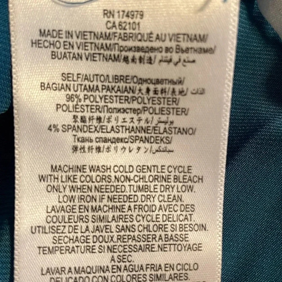 BCBGeneration women’s bodysuit large halter cutout back blue stretch layer BCBG - Picture 7 of 8